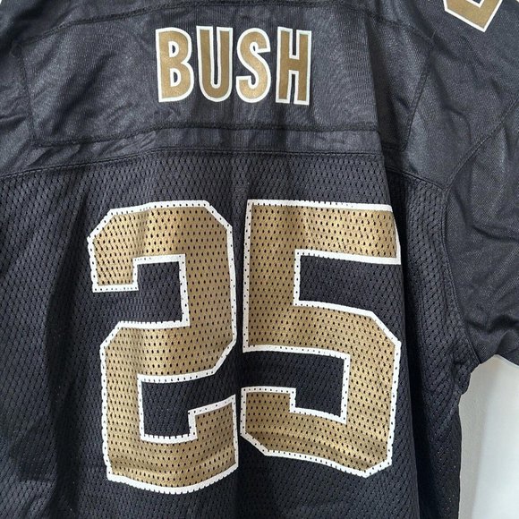 REEBOK NFL New Orleans Saints Football Reggie Bush #25 YOUTH XL 18/20 Jersey - Picture 9 of 10